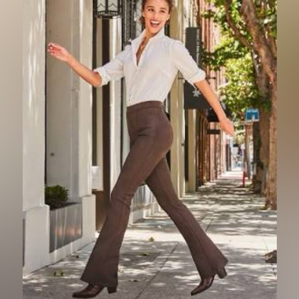 SPANX Chocolate Brown Flare Pants